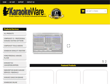 Tablet Screenshot of karaokeware.com